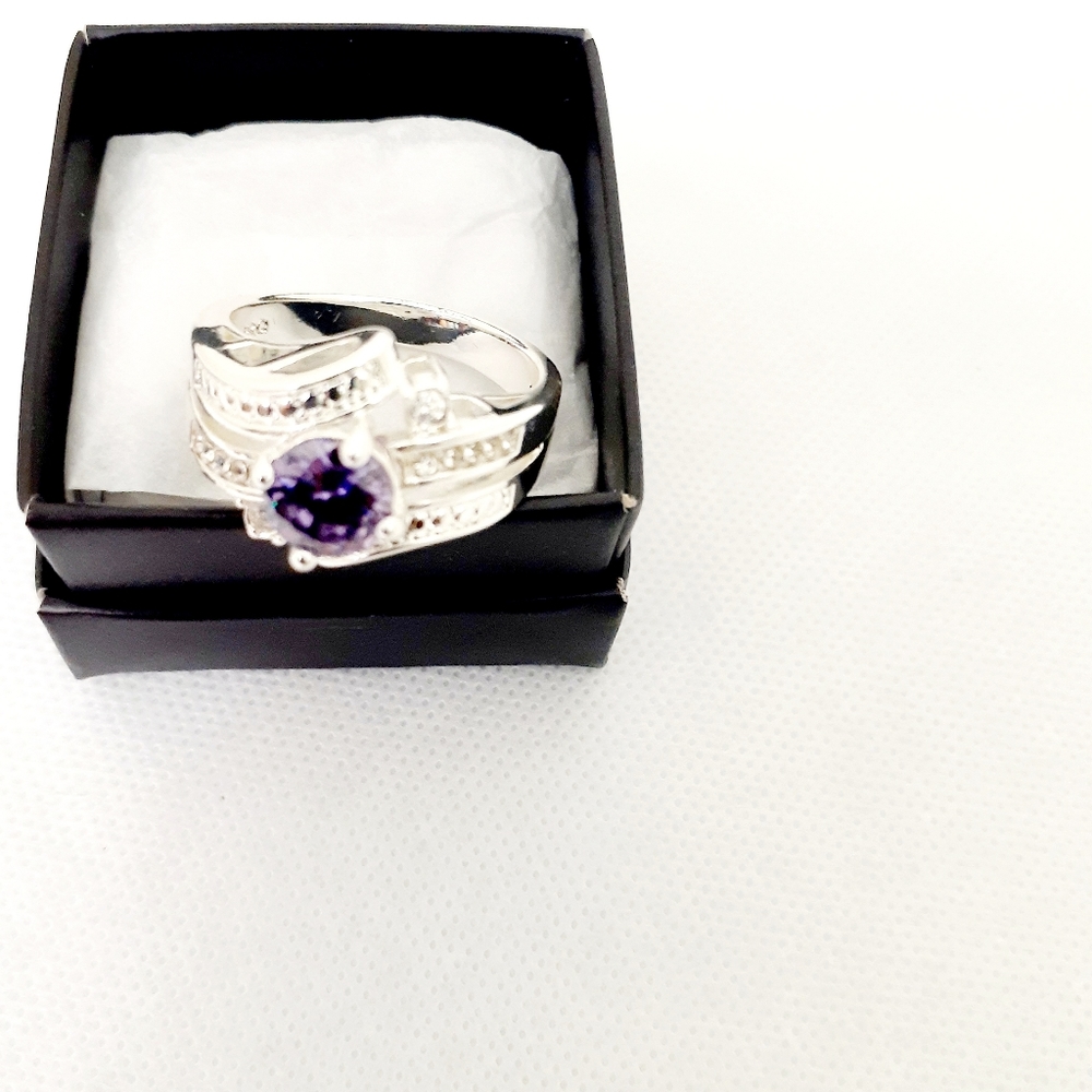 Signsture Collection CZ Cocktail Ring Sz 10